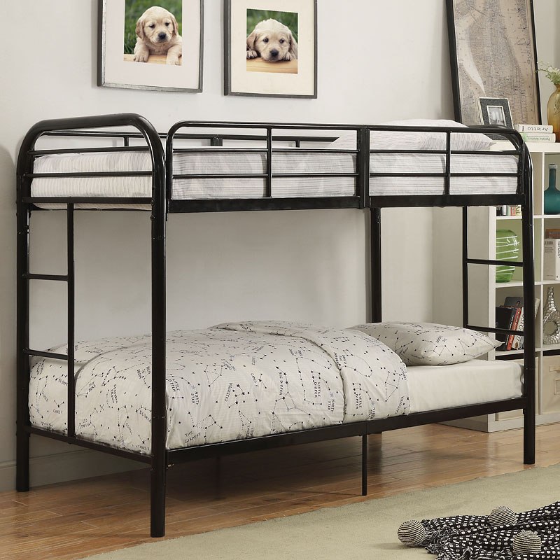 Thomas Fully Kd Twin Bunk Bed (black) By Acme Furniture 