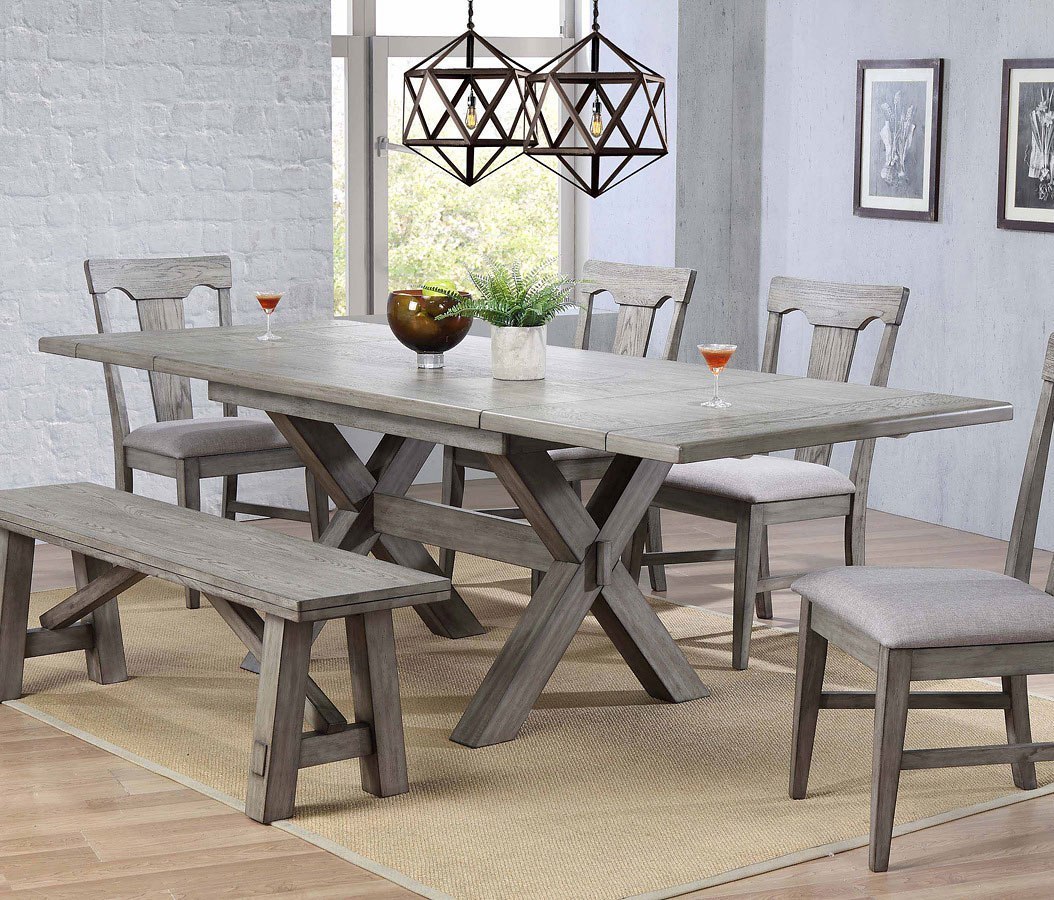 Graystone Trestle Dining Table By ECI Furniture