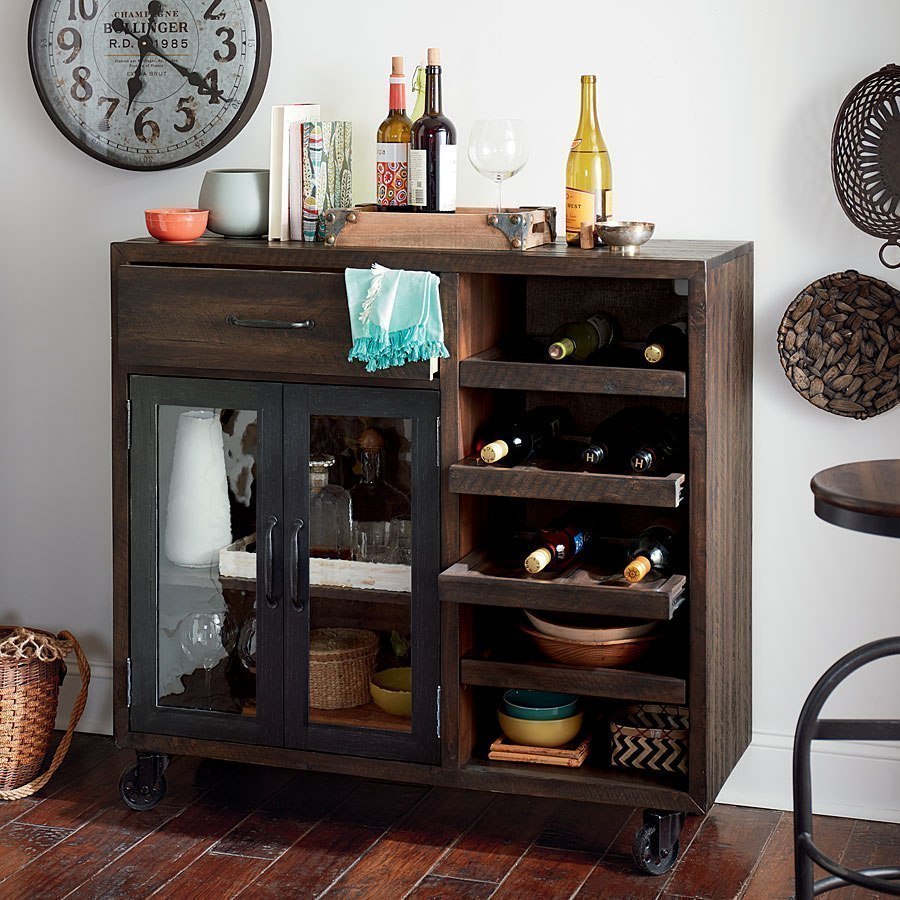 Hidden Treasures Bar Trolley By Hammary Furniturepick