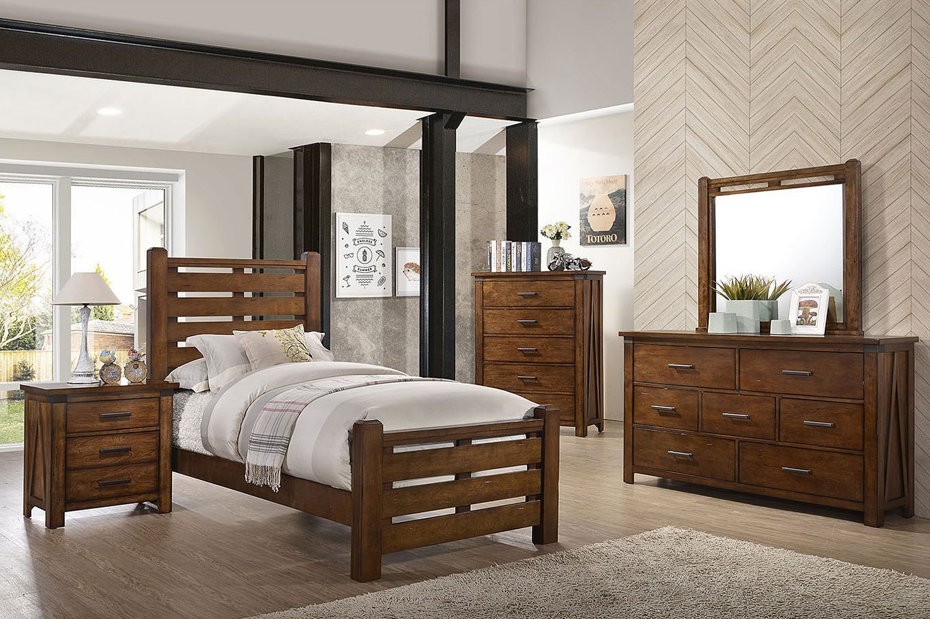 Logan Youth Panel Bedroom Set by Lane Furniture | FurniturePick