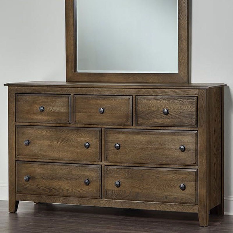 Artisan Choices Loft Triple Dresser (Dark Oak) by Vaughan Bassett