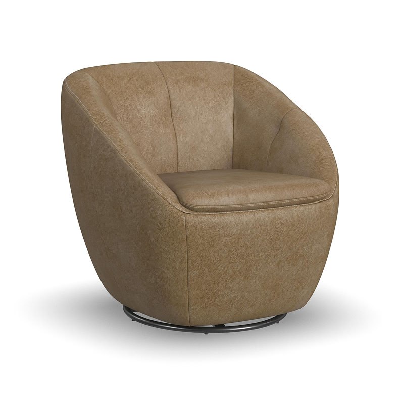 Wade Swivel Chair Taupe By Flexsteel Furniturepick