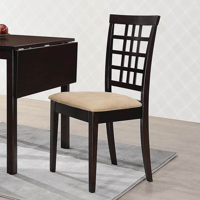 30 H x 30 W x 52 D Coaster Home Furnishings Kelso Rectangular Drop Leaf Cappuccino Dining Table Brown