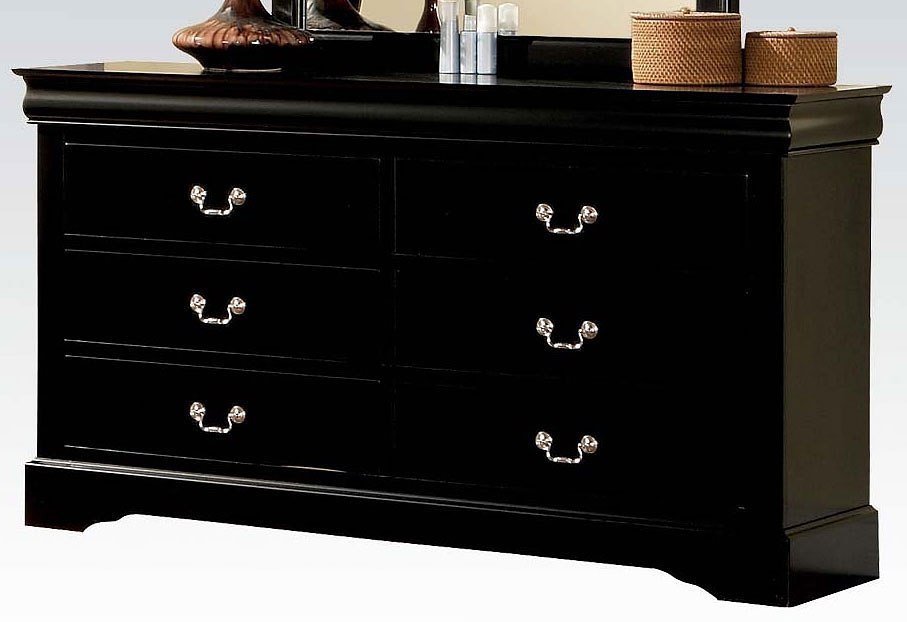 Louis Philippe III Dresser (Black) by Acme Furniture | FurniturePick
