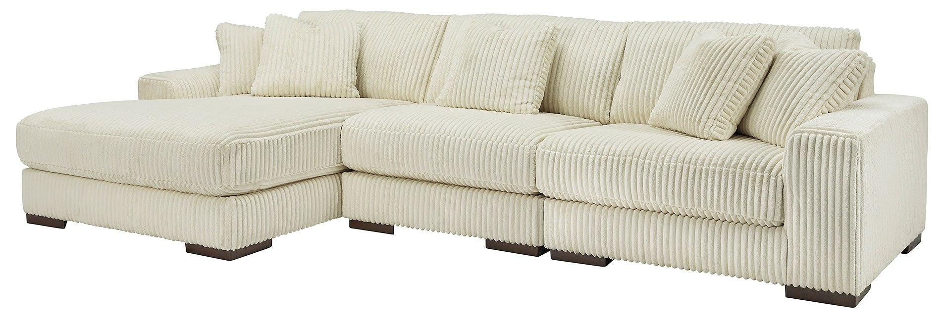 Lindyn Ivory 3Piece Left Chaise Sectional by Signature Design by