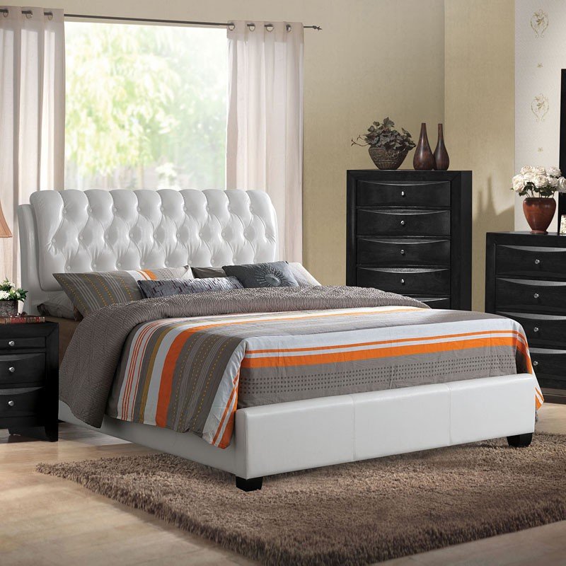 Ireland II Upholstered Sleigh Bed by Acme Furniture FurniturePick