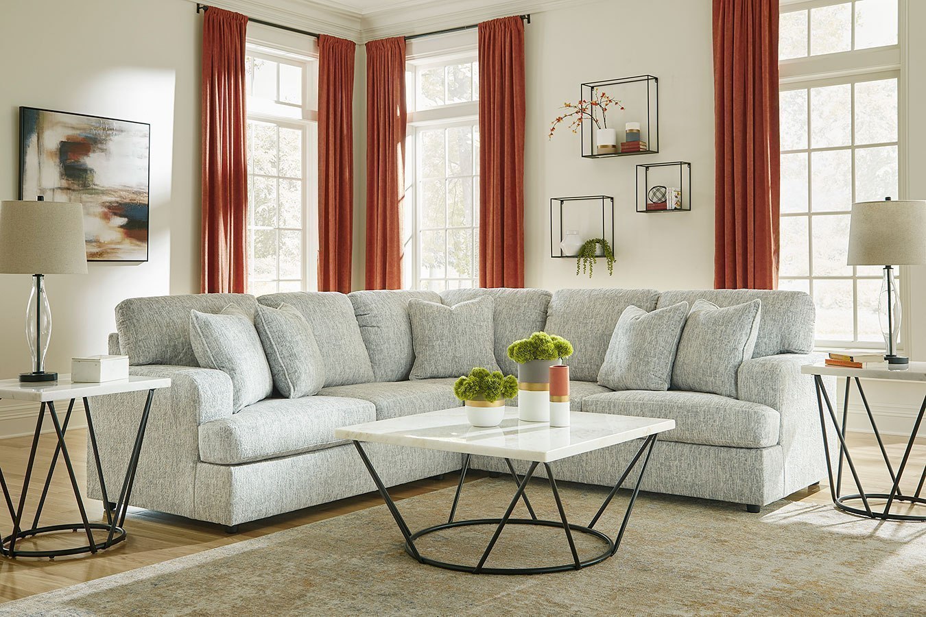 Playwrite Gray Modular Sectional Set by Signature Design by Ashley