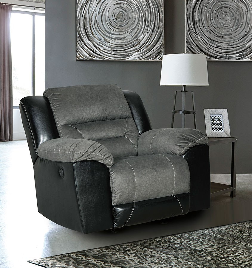 Earhart Slate Reclining Living Room Set by Signature