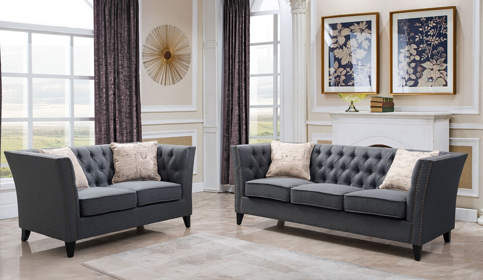 Londyn Living Room Set by Cosmos Furniture FurniturePick