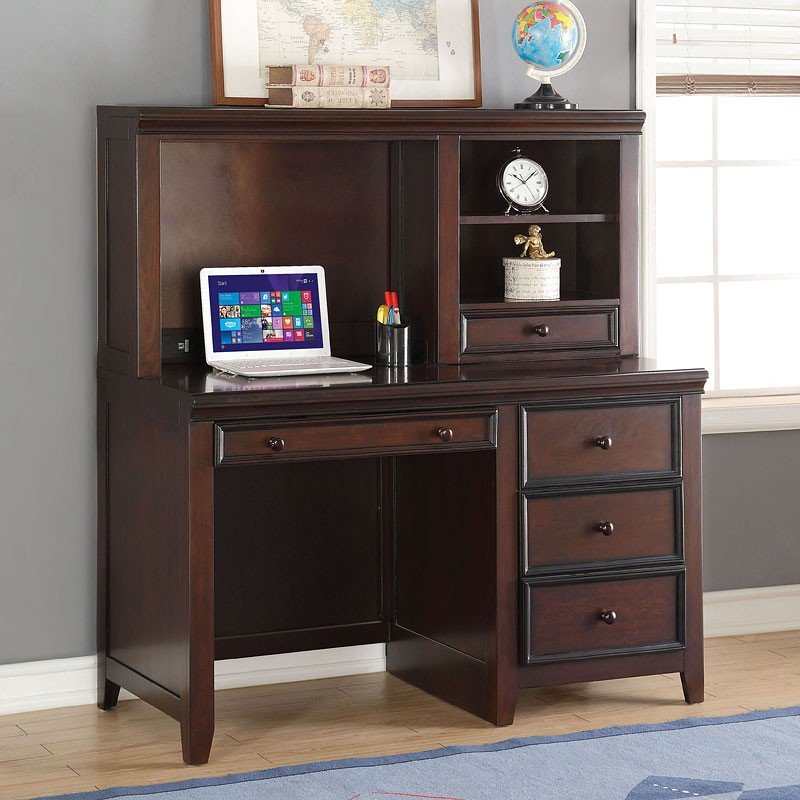 Lacey Computer Desk W Hutch Espresso By Acme Furniture Furniturepick