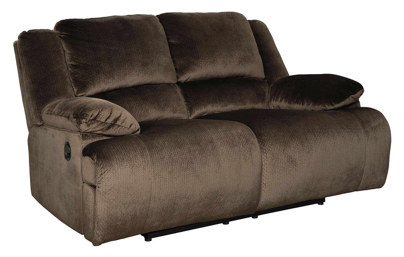 Clonmel Chocolate Reclining Loveseat by Signature Design by Ashley