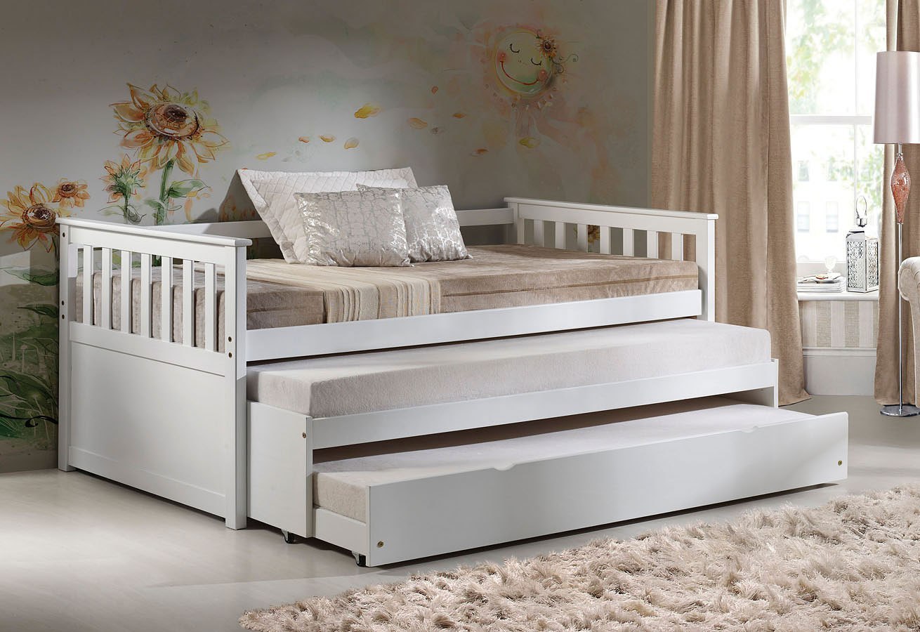 bed with mattress that pull out