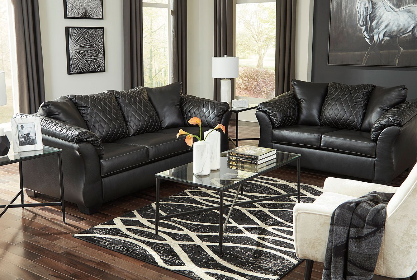 Betrillo Black Living Room Set By Signature Design By Ashley