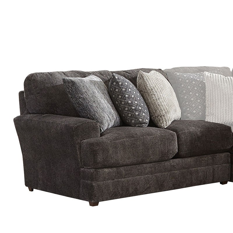Mammoth Modular Sectional w/ Piano Wedge (Smoke) by Jackson Furniture