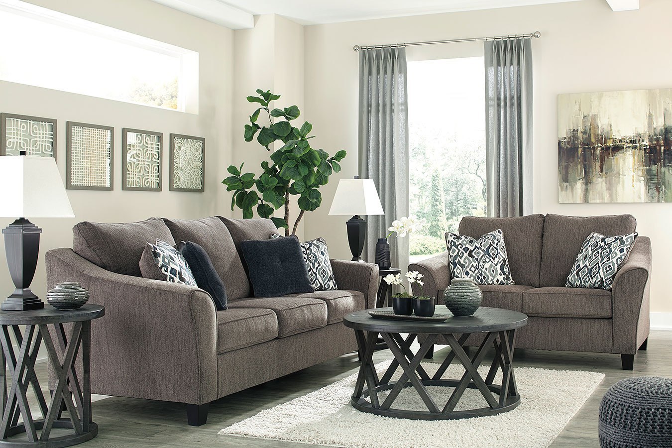 Nemoli Slate Living Room Set By Signature Design By Ashley FurniturePick