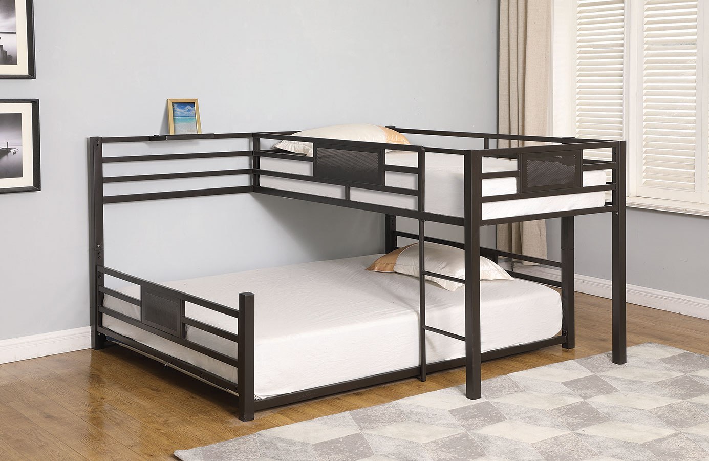 Arley Queen Over Twin Over Queen Bunk Bed By Coaster Furniture Furniturepick