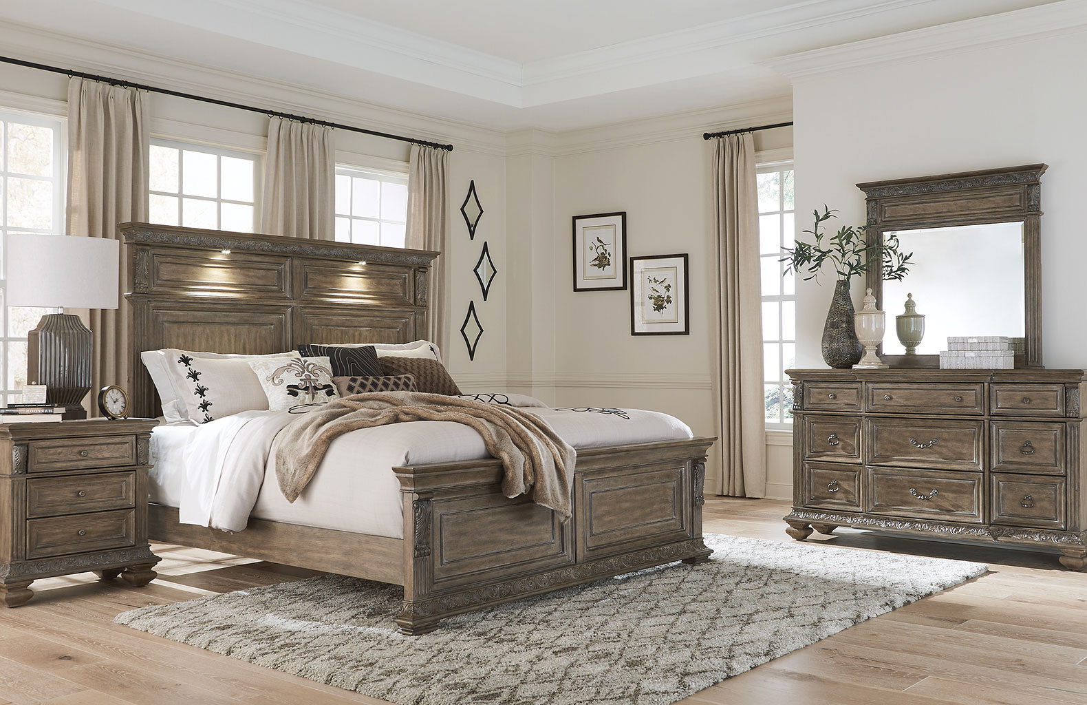carlisle court panel bedroom setliberty furniture | furniturepick