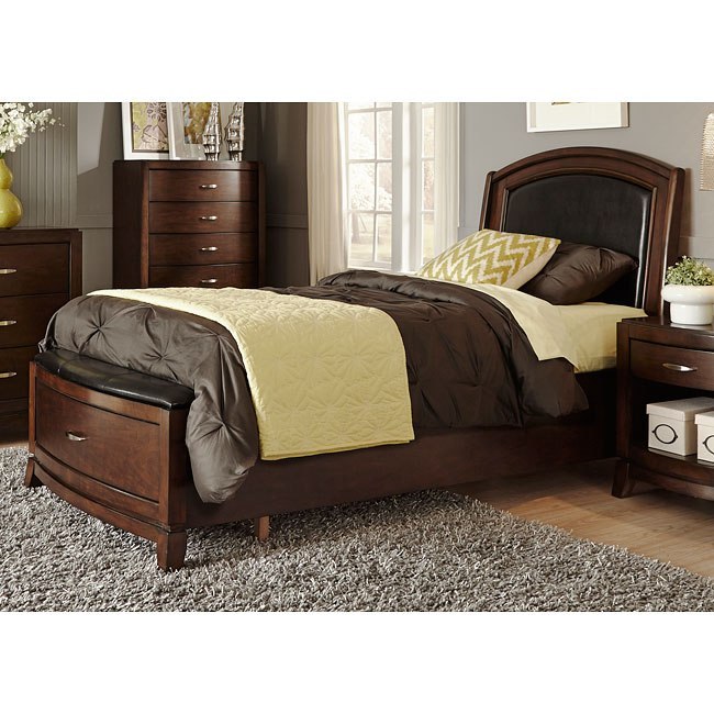 Avalon Youth Storage Bedroom Set w/ Upholstered Headboard by Liberty