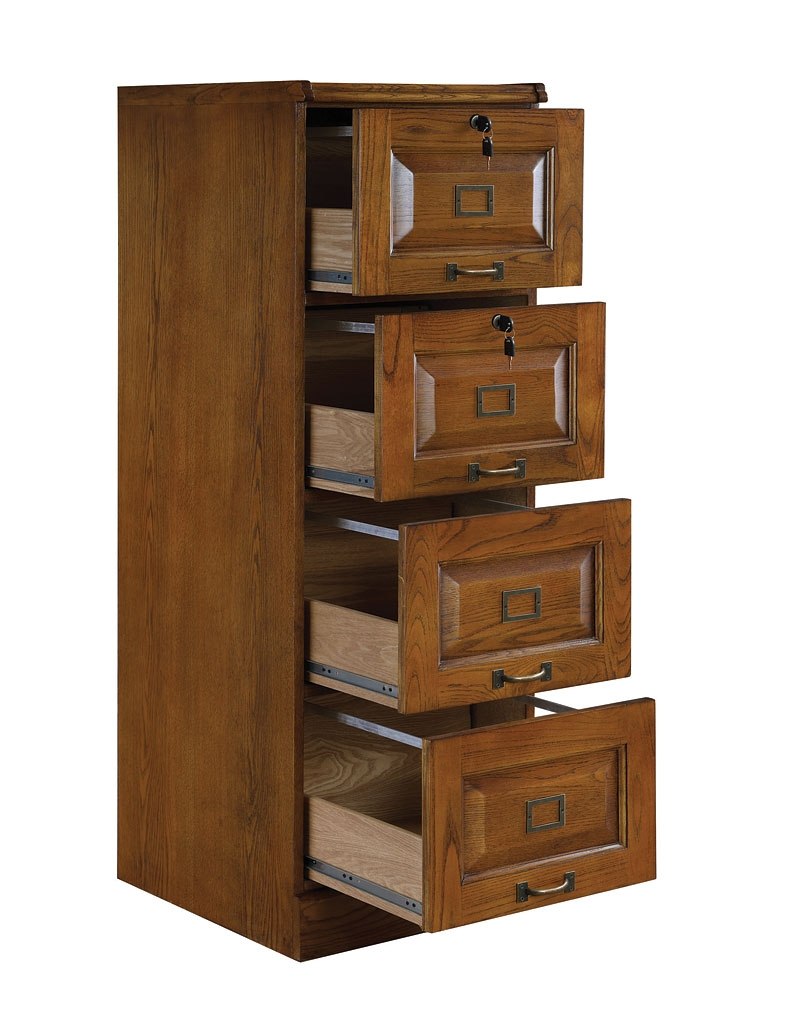 Palmetto 4 Drawer File (Oak) Coaster Furniture FurniturePick