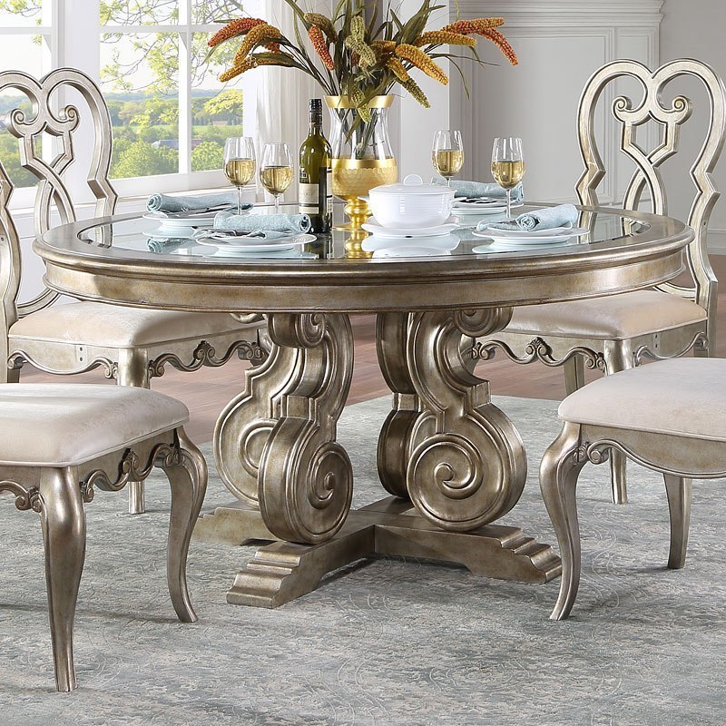 Esteban Round Dining Table by Acme Furniture | FurniturePick
