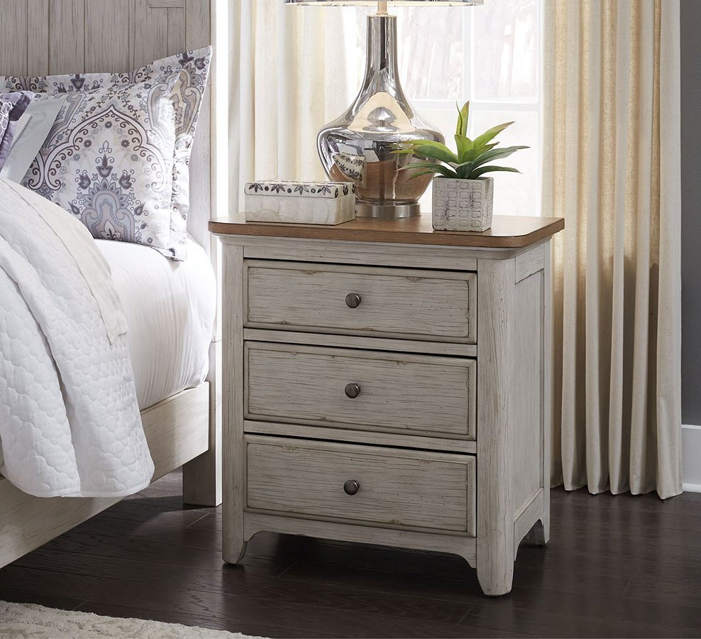 Farmhouse Reimagined 3 Drawers Nightstand by Liberty Furniture ...