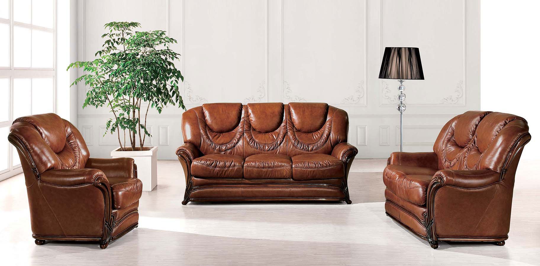 Living Room Leather Sets Italian Sleak