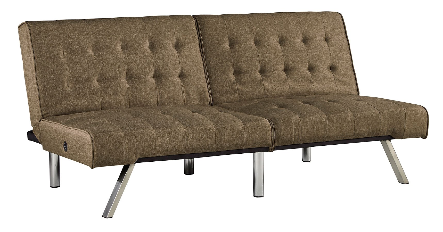 Sivley Brown Flip Flop Armless Sofa by Signature Design by Ashley