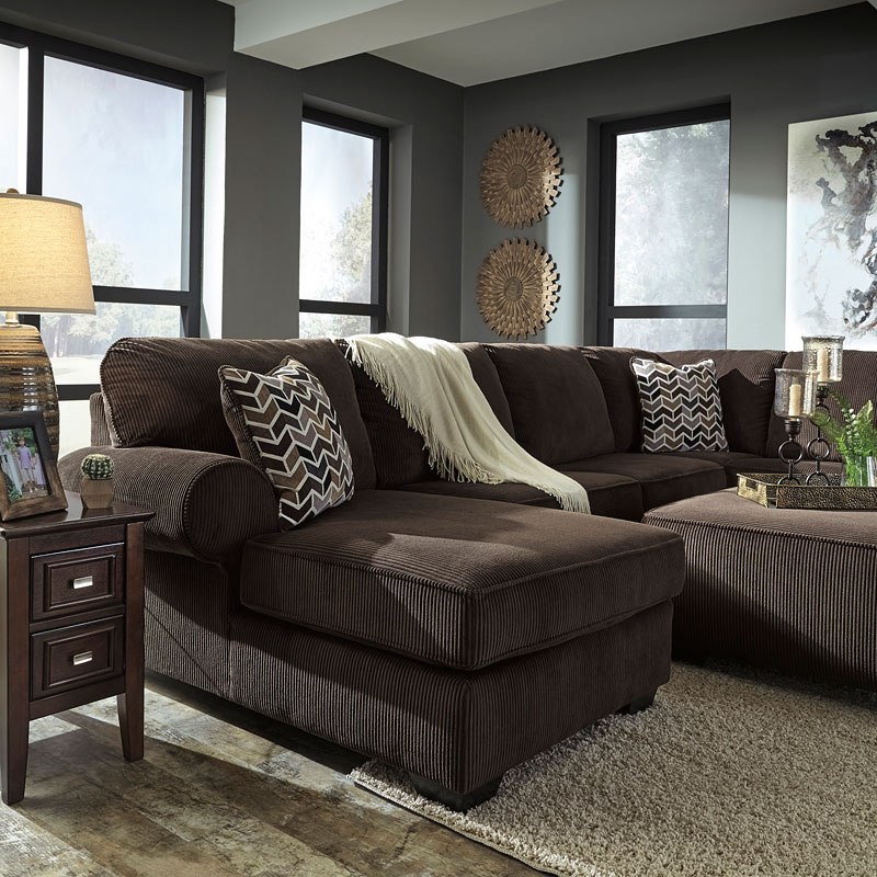 Jinllingsly Chocolate Modular Sectional Set by Signature Design by