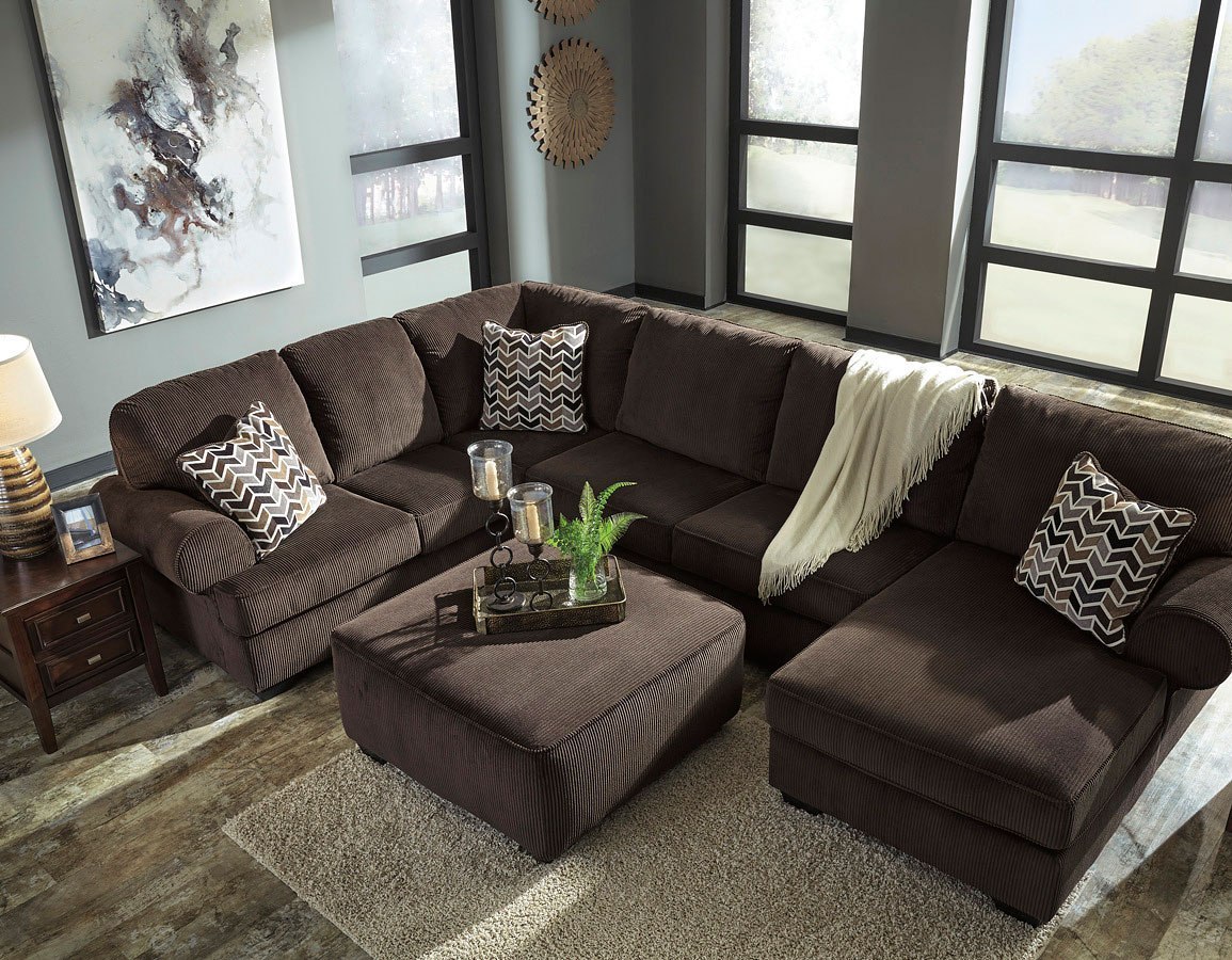 Jinllingsly Chocolate Modular Sectional Set by Signature Design by