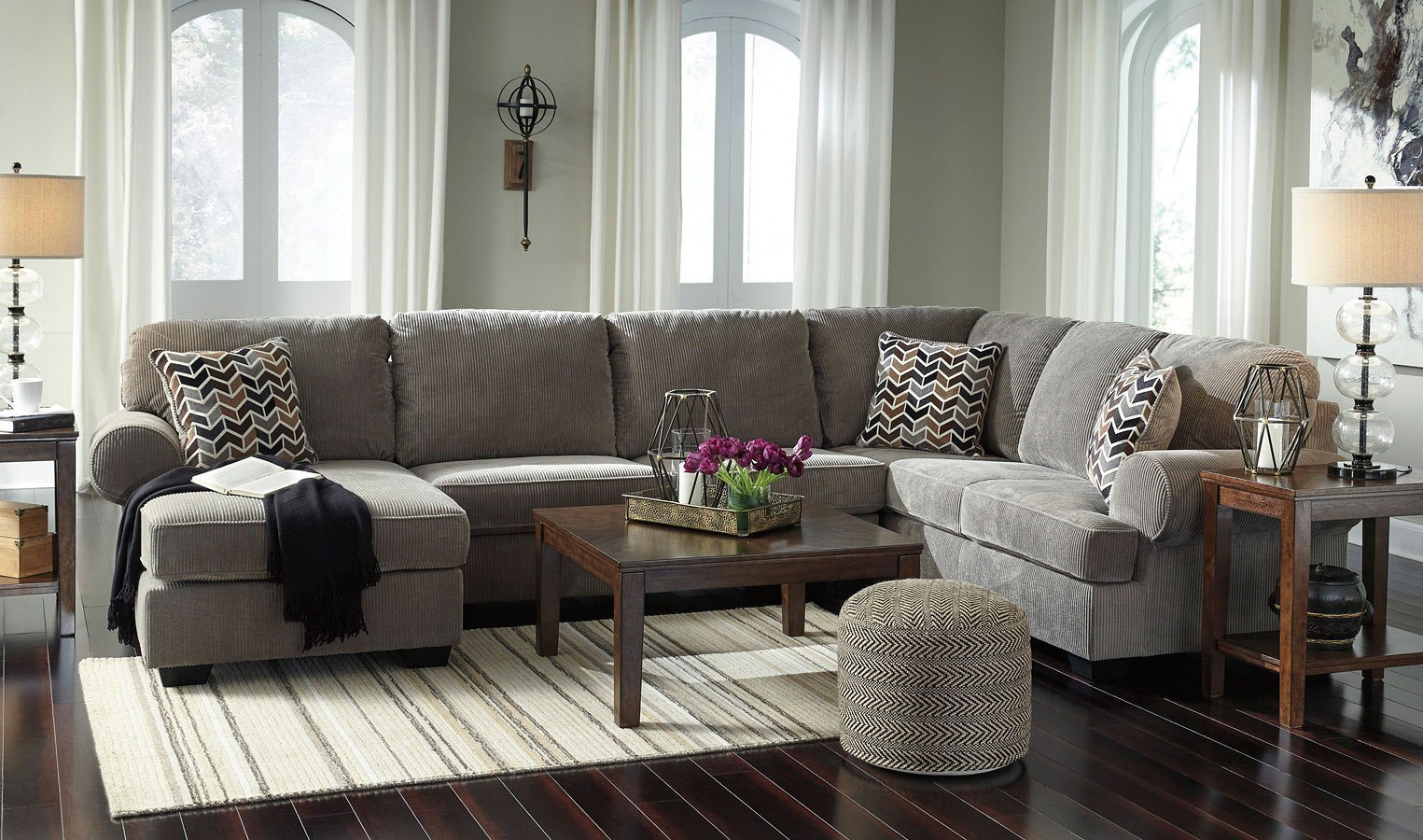 Jinllingsly Gray Modular Sectional Set by Signature Design by Ashley