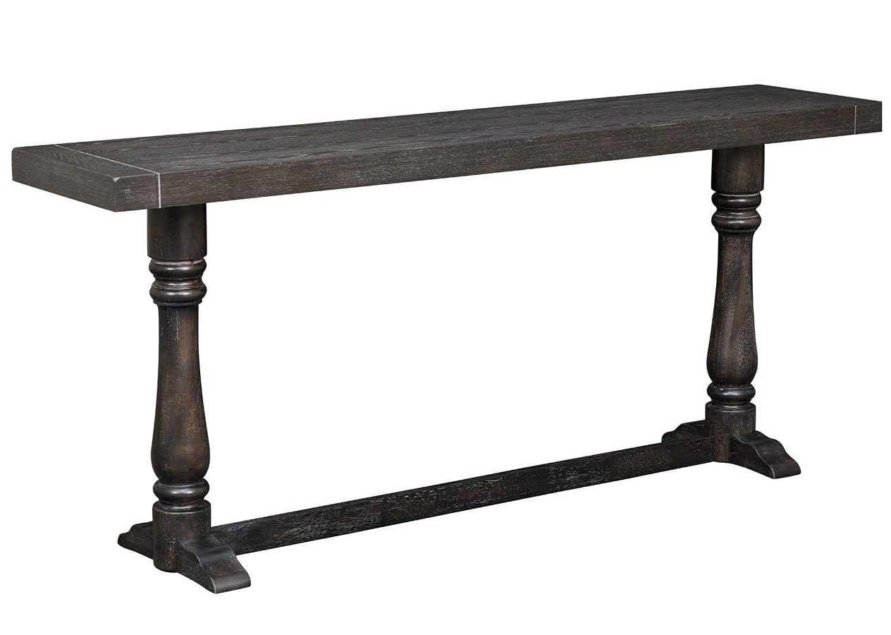 Charcoal Brown Distressed Sofa Bar Table By Lane Furniture Furniturepick