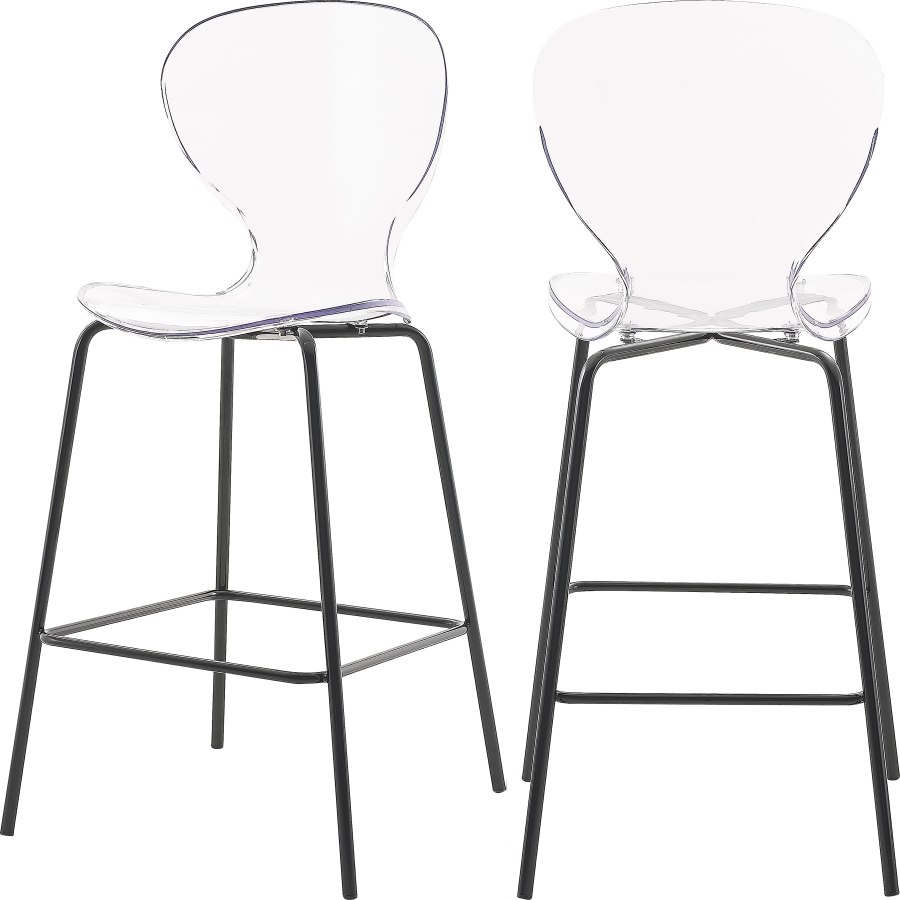 matte black counter height stools