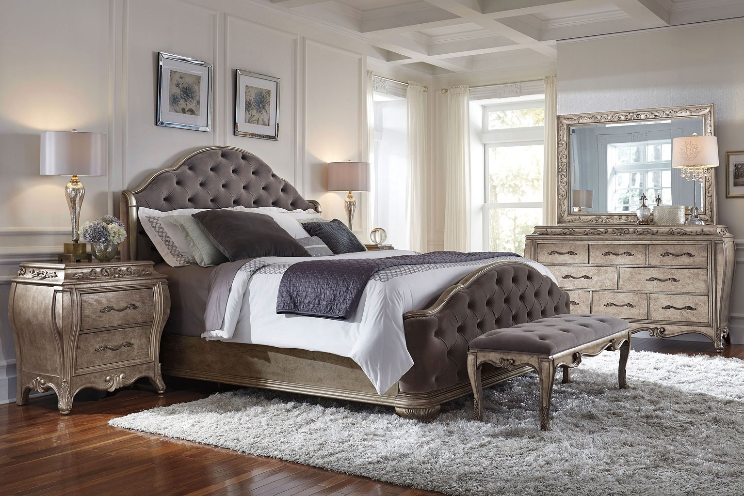 Rhianna Upholstered Bedroom Set Pulaski Furniture Furniturepick