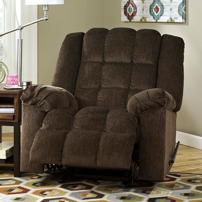 Ludden Cocoa Rocker Recliner w/ Power by Signature Design by Ashley