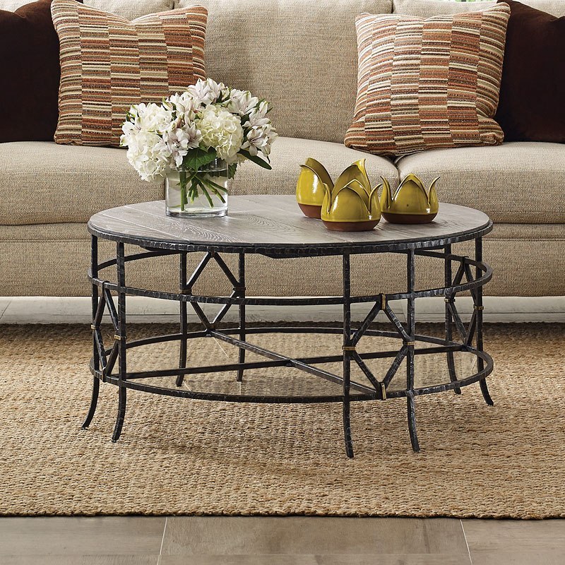 Trails Monterey Round Coffee Table (Riverbed) by Kincaid Furniture | FurniturePick