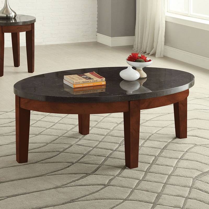 Faymoor Oval Coffee Table (Walnut) by Acme Furniture FurniturePick