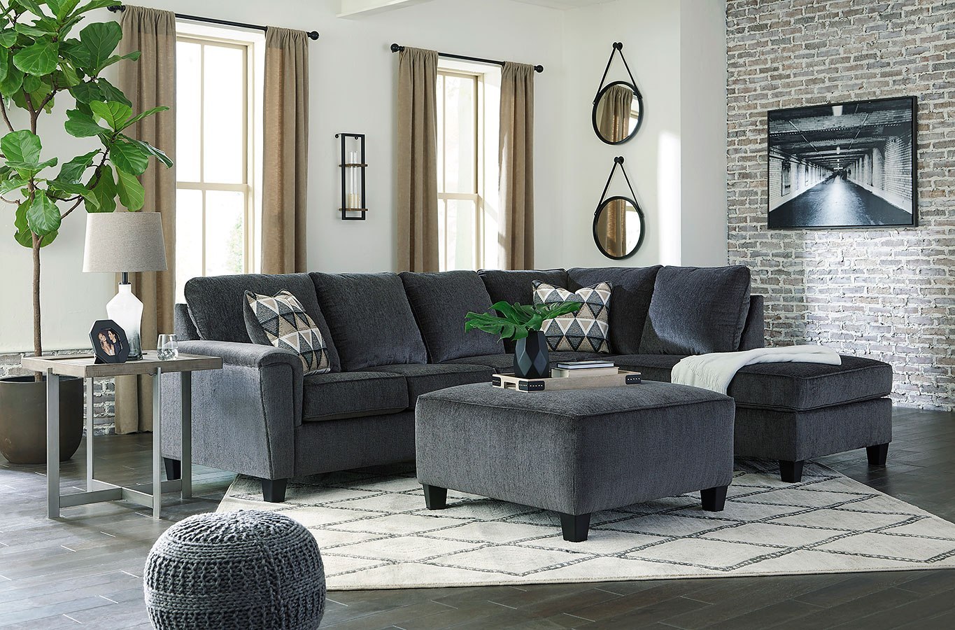 Abinger Smoke Sectional Set by Signature Design by Ashley FurniturePick