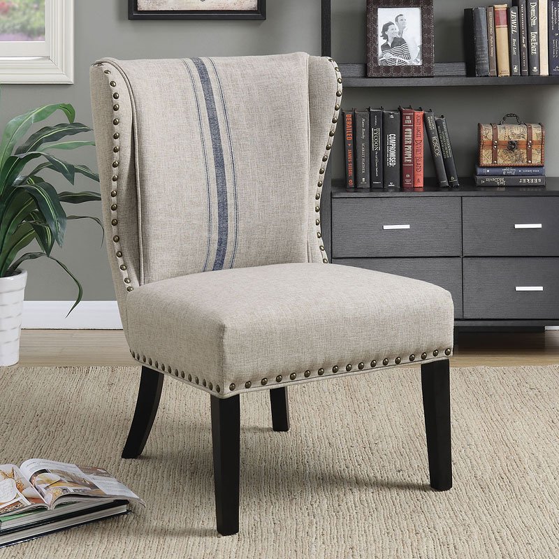 Wingback Accent Chair w/ Nailhead Trim by Coaster Furniture FurniturePick