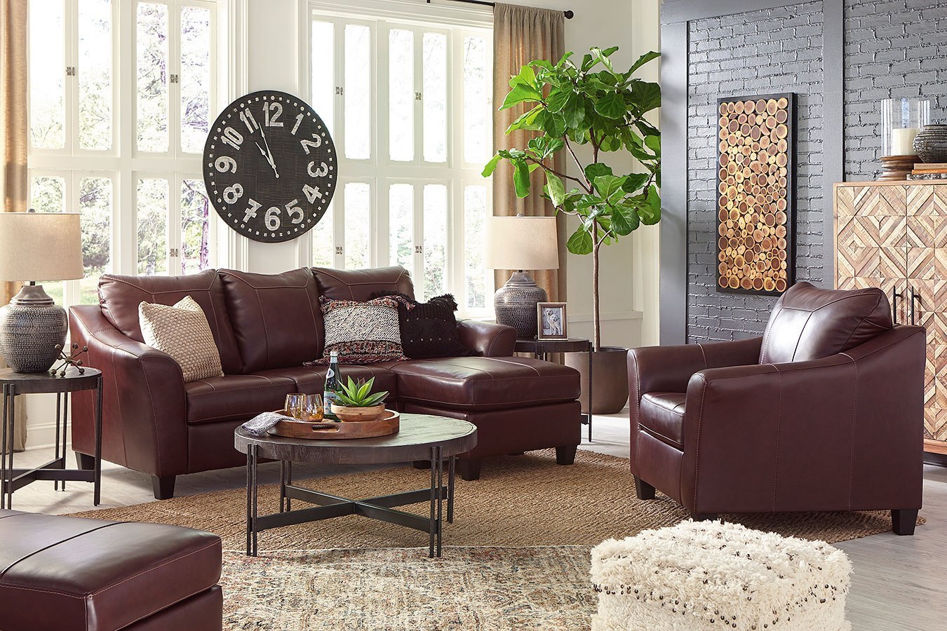 mahogany living room set