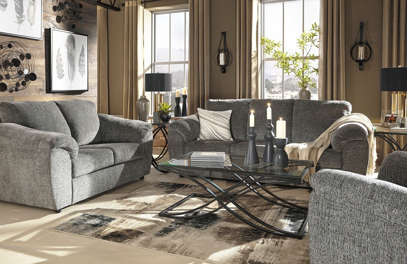 Azaline Slate Living Room Set by Signature Design by Ashley FurniturePick