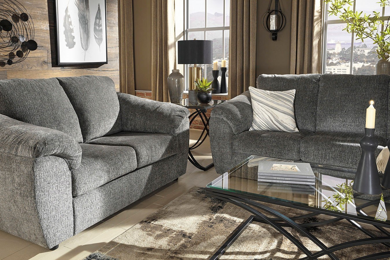 Azaline Slate Living Room Set by Signature Design by Ashley FurniturePick