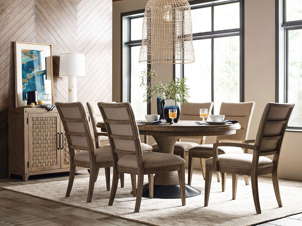 Modern Forge Lindale Round Dining Room Set by Kincaid Furniture ...