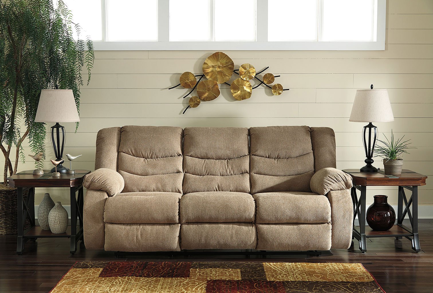 Tulen Mocha Reclining Sofa by Signature Design by Ashley