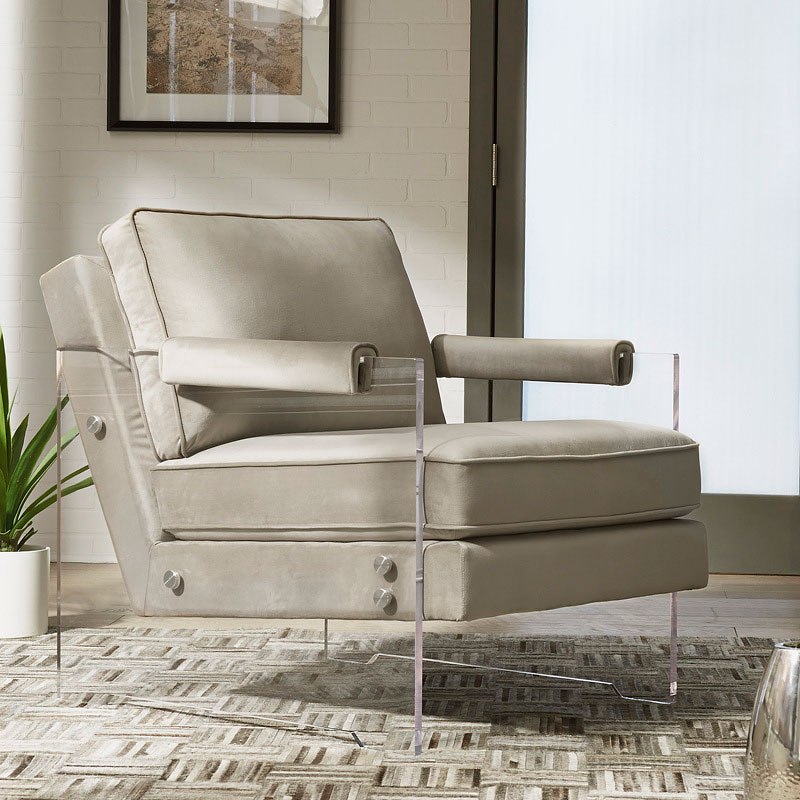 Avonley Taupe Accent Chair by Signature Design by Ashley | FurniturePick