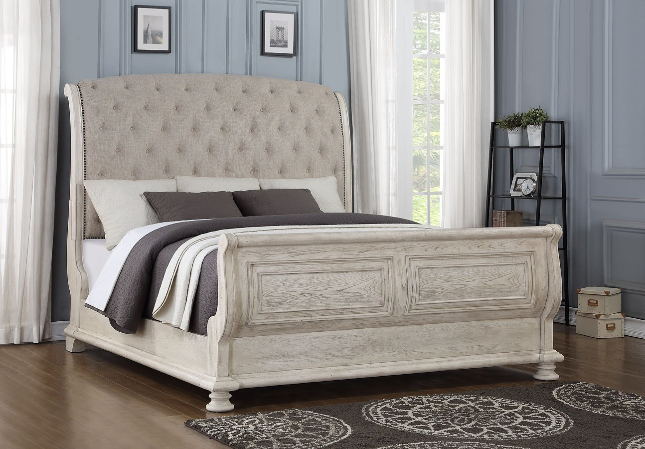 Barton Creek Upholstered Sleigh Bedroom Set By Avalon Furniture 