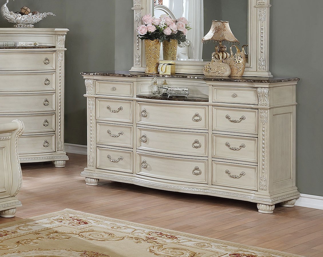 Stanley Dresser (Antique White) by Crown Mark Furniture FurniturePick