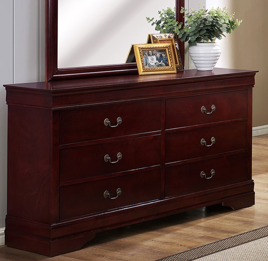Louis Philip Dresser (Cherry) by Crown Mark Furniture FurniturePick