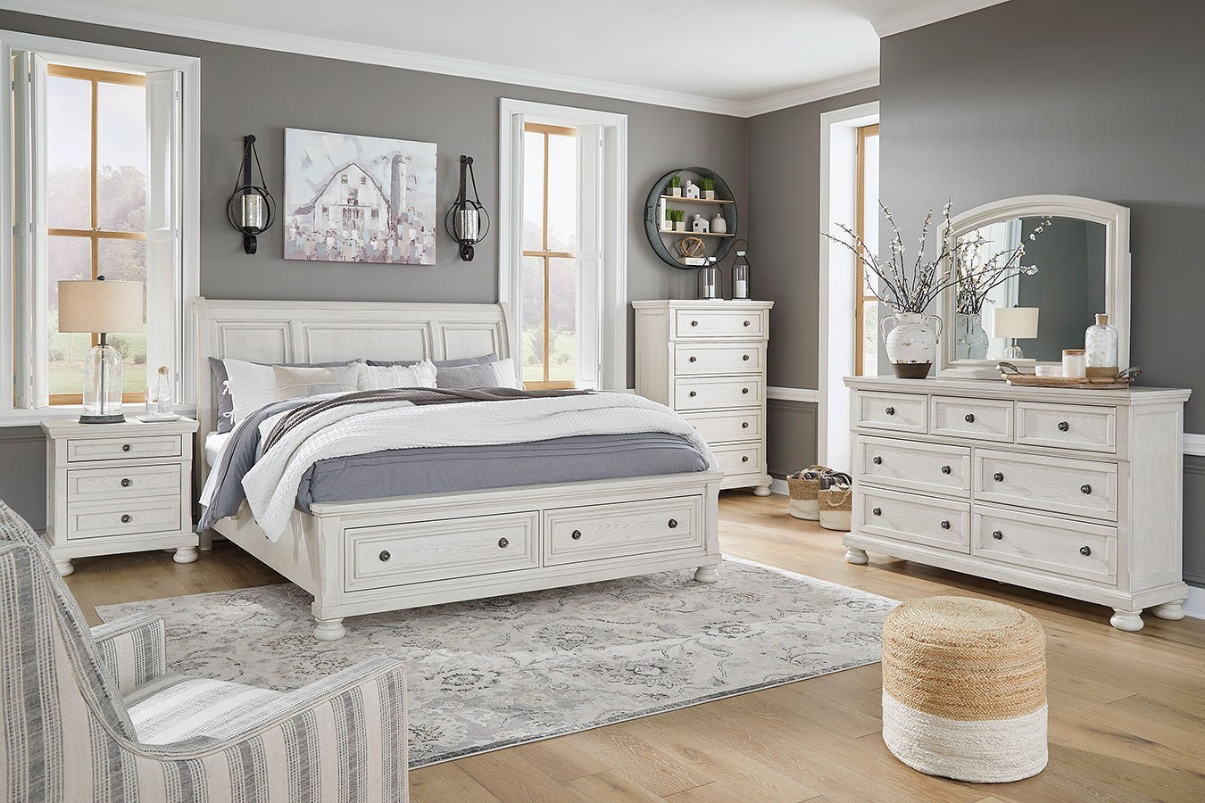 Robbinsdale Sleigh Storage Bedroom Set by Signature Design by Ashley ...