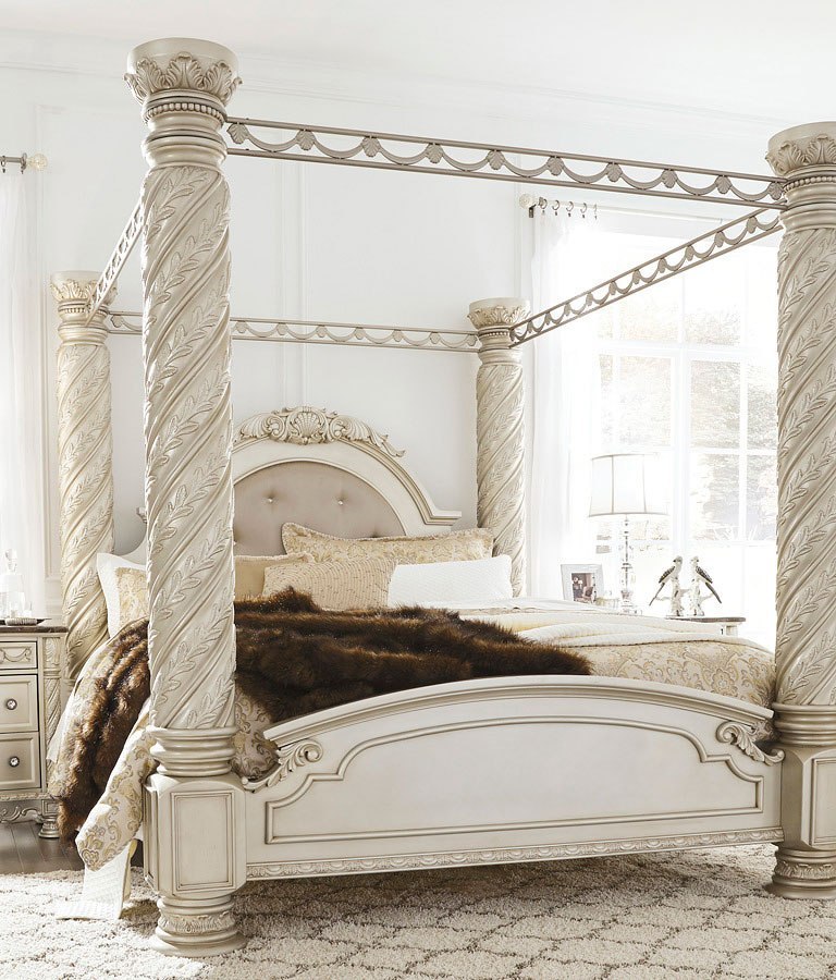ashley furniture canopy bed