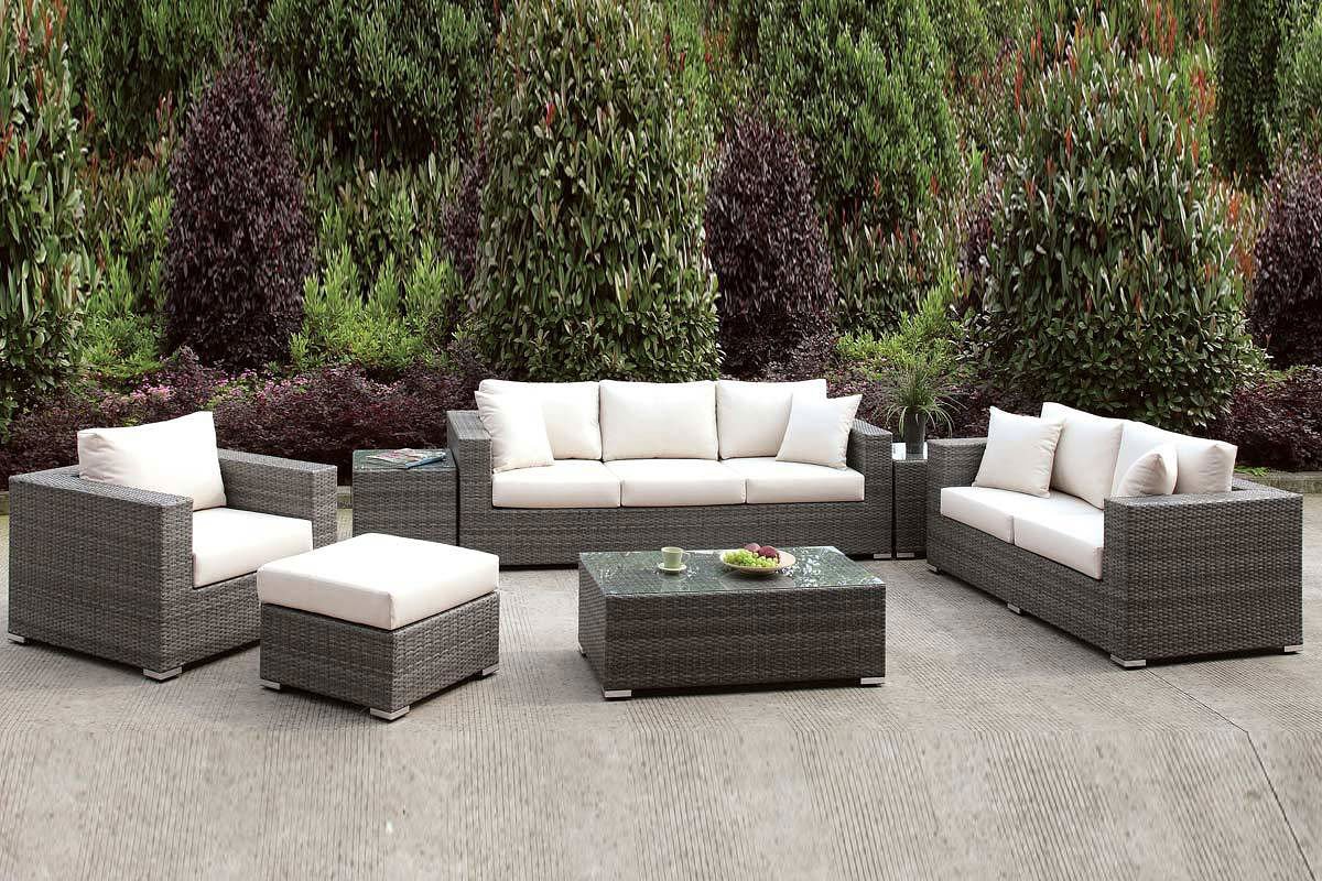 Somani Outdoor Seating Set (Configuration 18) by Furniture of America